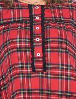 Ashford & Brooks Women's Flannel Plaid Long Sleeve Nightgown - Image 5